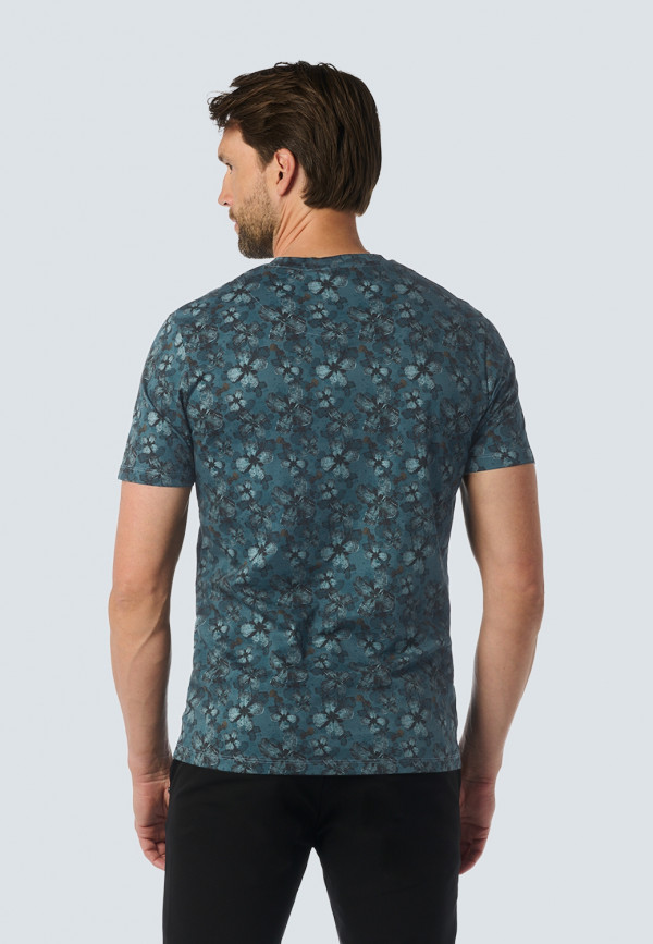 T-SHIRT CREWNECK ALLOVER FLORAL PRINTED