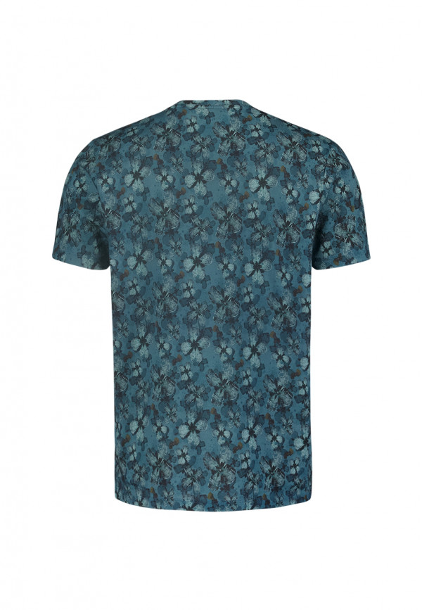 T-SHIRT CREWNECK ALLOVER FLORAL PRINTED