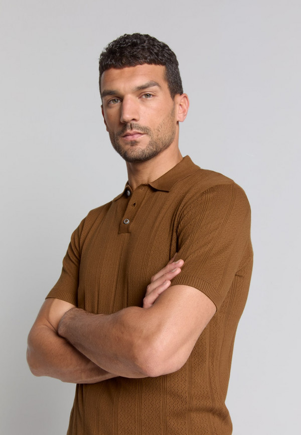 KONTOMANIKO ΠΛΕΚΤΟ POLO SOLID JACQUARD
