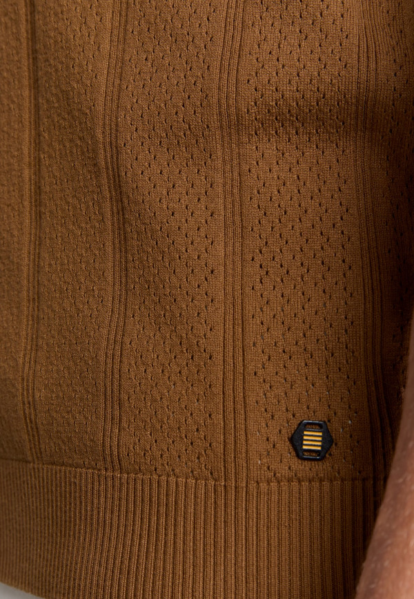 KONTOMANIKO ΠΛΕΚΤΟ POLO SOLID JACQUARD