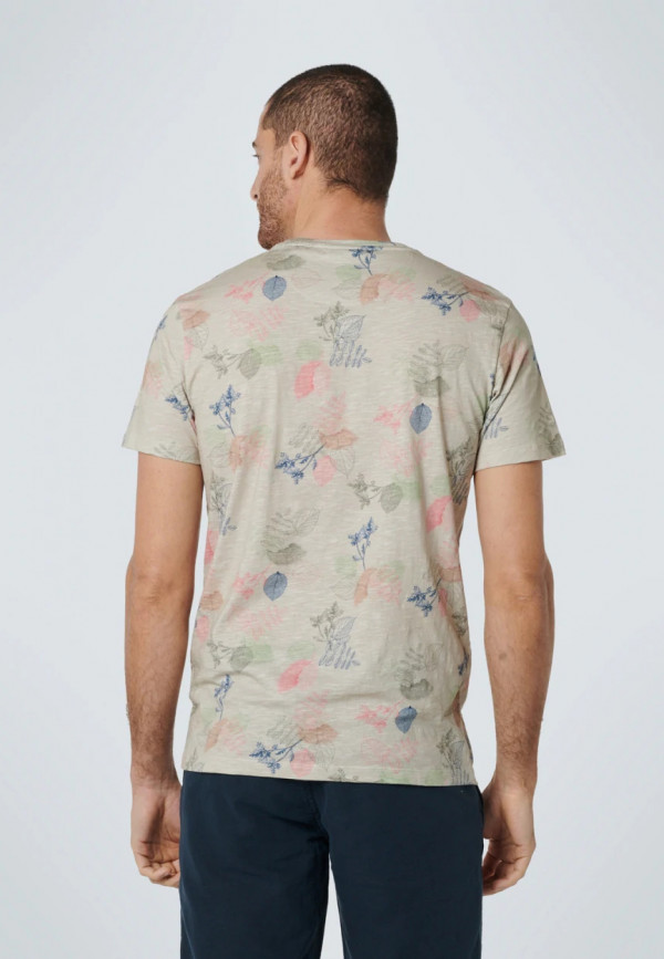 T-SHIRT ΑΠΟ ΟΡΓΑΝΙΚΟ ΒΑΜΒΑΚΙ ALL OVER PRINTED