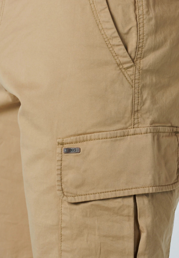 ΒΕΡΜΟΥΔΑ CARGO GARMENT DYED STRETCH