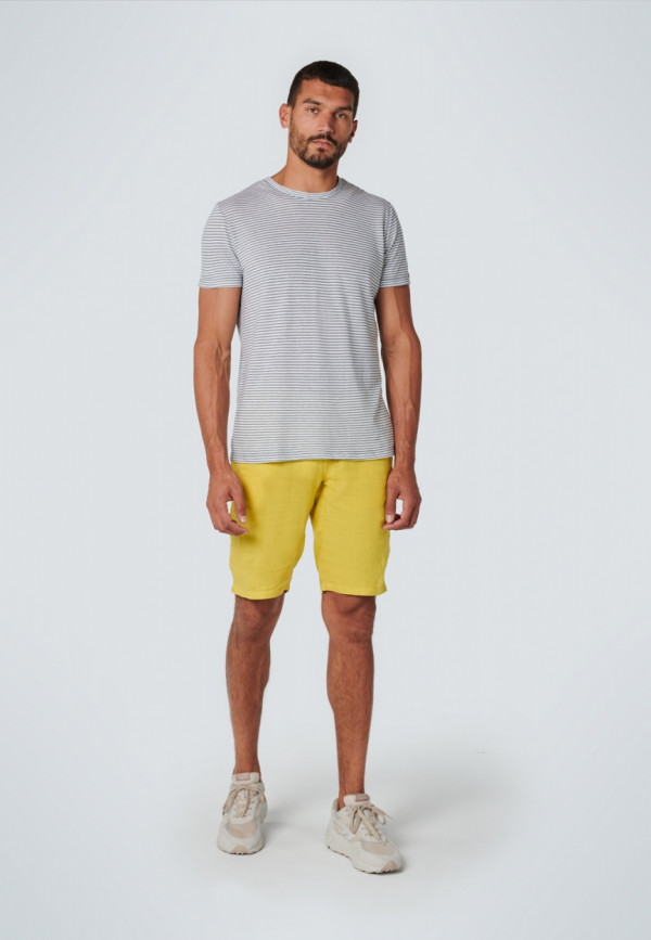 T-SHIRT YARN DYED STRIPES ΑΠΟ ΒΑΜΒΑΚΙ ΚΑΙ ΛΙΝΟ