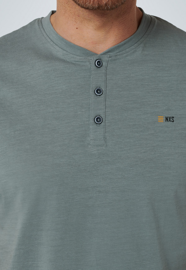T-SHIRT GRANDDAD SLUB JERSEY RESPONSIBLE CHOICE