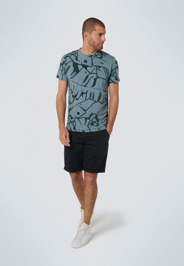 T-SHIRT ΑΠΟ ΒΑΜΒΑΚΕΡΗ ΦΛΑΜΑ ALL OVER PRINTED