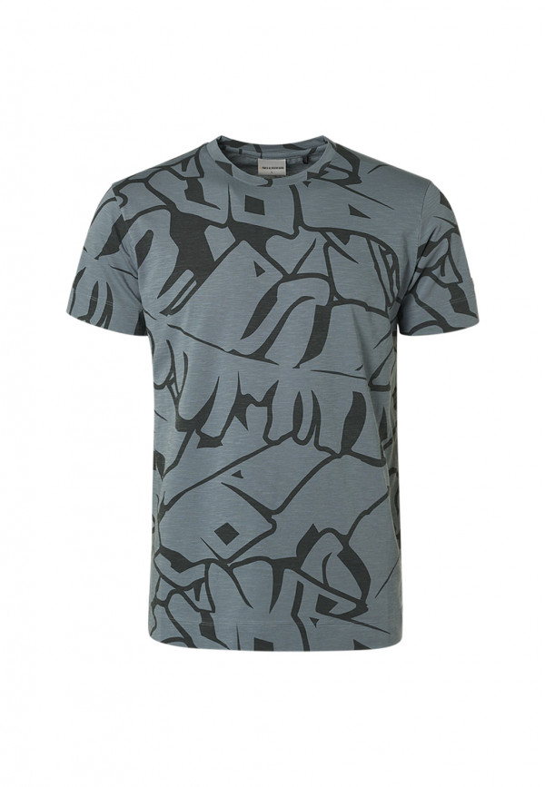 T-SHIRT ΑΠΟ ΒΑΜΒΑΚΕΡΗ ΦΛΑΜΑ ALL OVER PRINTED