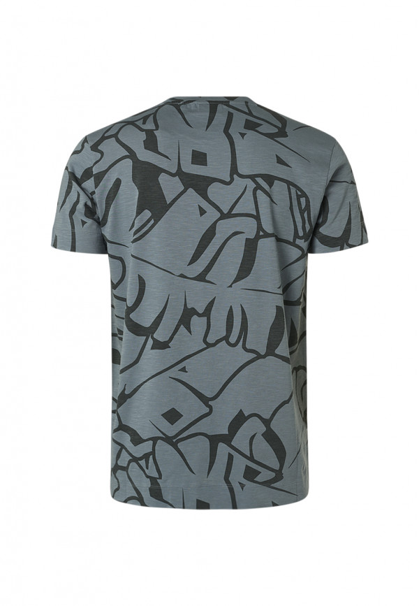 T-SHIRT ΑΠΟ ΒΑΜΒΑΚΕΡΗ ΦΛΑΜΑ ALL OVER PRINTED