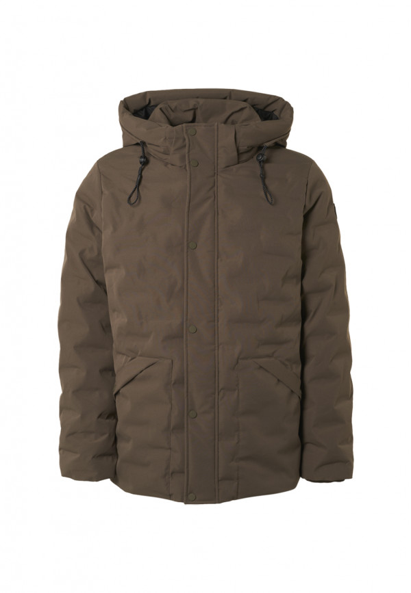 AΔΙΑΒΡOXO ΜΠΟΥΦΑΝ SHORT FIT TRENCHCOAT SEALED PATTERN ΜΕ ΑΠΟΣΠΩΜΕΝΗ ΚΟΥΚΟΥΛΑ