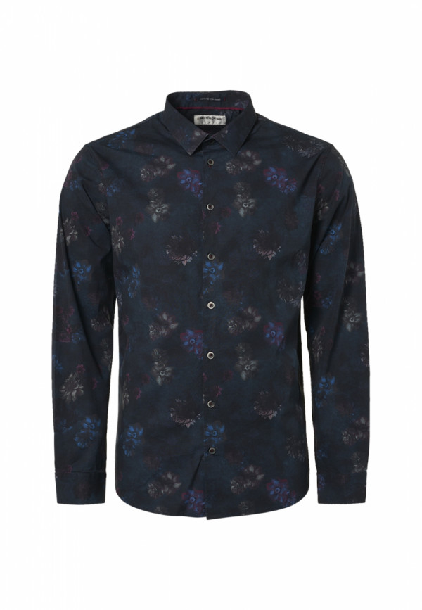 ΜΑΚΡΥΜΑΝΙΚΟ ΠΟΥΚΑΜΙΣΟ STRETCH ALL OVER PRINTED FLORAL RESPONSIBLE CHOICE