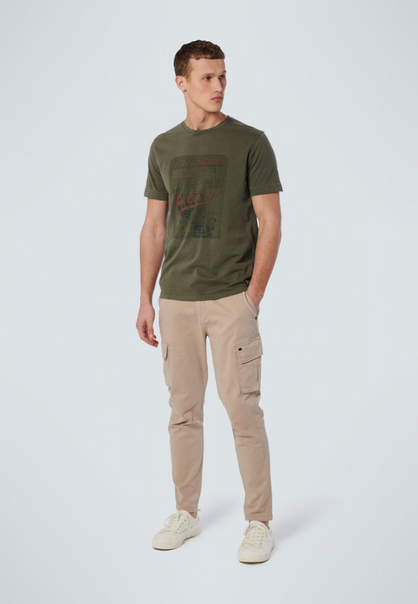 T-SHIRT CREWNECK VINTAGE PRINT GARMENT DYED