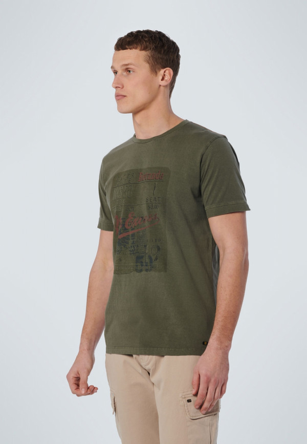 T-SHIRT CREWNECK VINTAGE PRINT GARMENT DYED