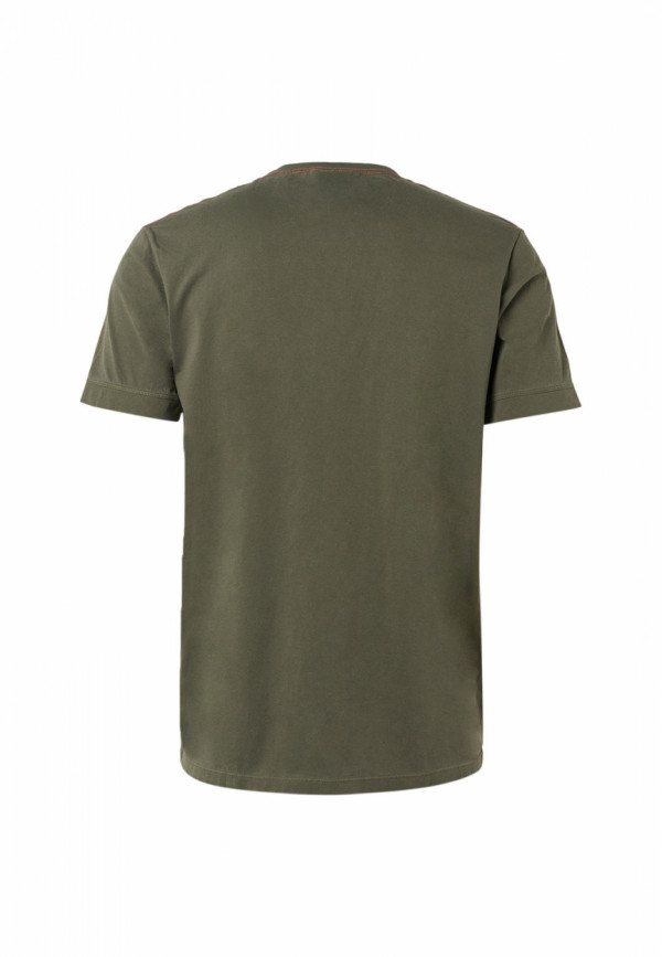 T-SHIRT CREWNECK VINTAGE PRINT GARMENT DYED