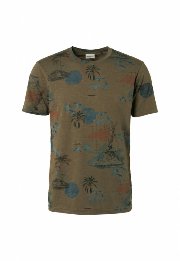 T-SHIRT ALL OVER PRINTED HAWAII GARMENT DYED RESPONSIBLE CHOICE