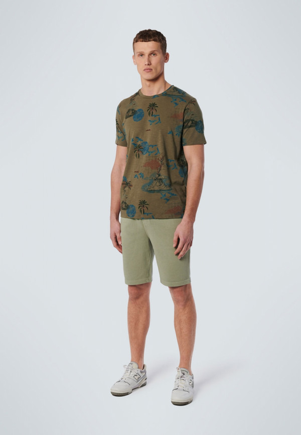 T-SHIRT ALL OVER PRINTED HAWAII GARMENT DYED RESPONSIBLE CHOICE