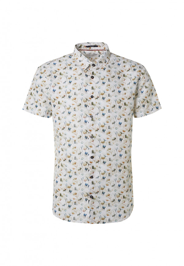 ΚΟΝΤΟΜΑΝΙΚΟ ΠΟΥΚΑΜΙΣΟ ALL OVER PRINTED FLORAL ΑΠΟ ΛΙΝΟ ΚΑΙ ΒΑΜΒΑΚΙ RESPONSIBLE CHOICE