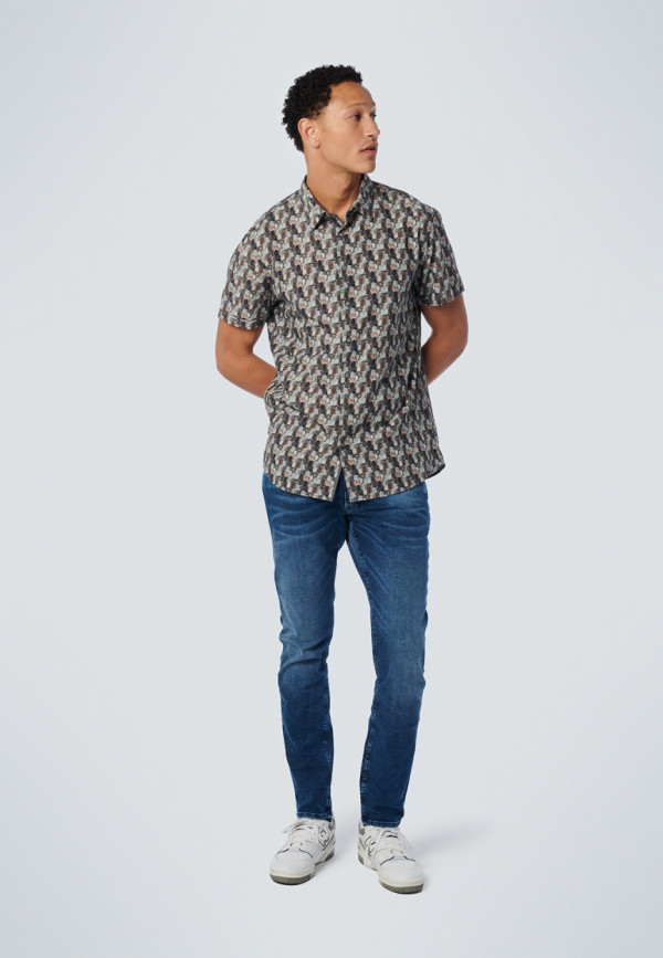 KONTOMANIKO ΠΟΥΚΑΜΙΣΟ ALL OVER PRINTED RESPONSIBLE CHOICE COTTON