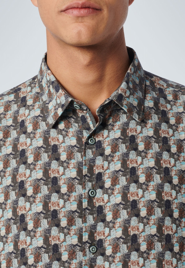 KONTOMANIKO ΠΟΥΚΑΜΙΣΟ ALL OVER PRINTED RESPONSIBLE CHOICE COTTON