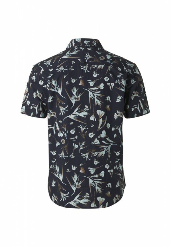 KONTOMANIKO ΠΟΥΚΑΜΙΣΟ ALL OVER PRINTED FLORAL RESORT COLLAR RESPONSIBLE CHOICE COTTON