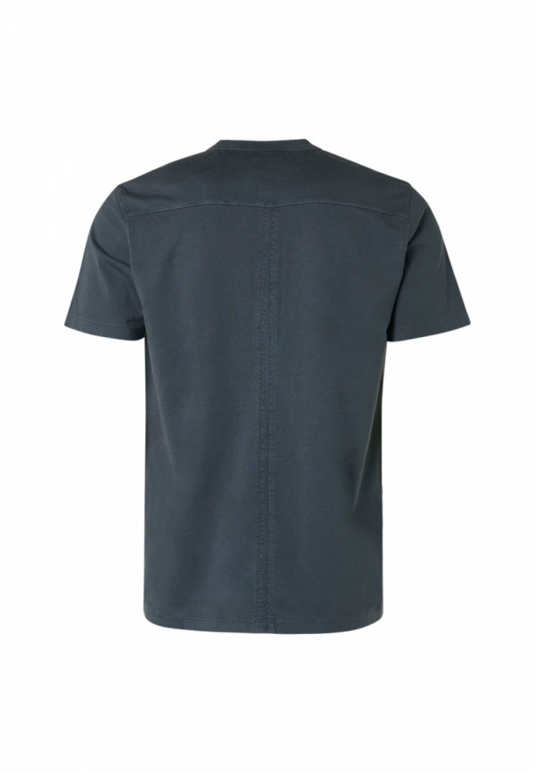 T-SHIRT GARMENT DYED STONE WASHED GRANDDAD