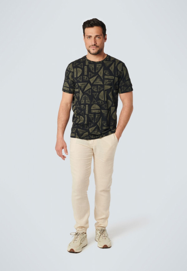 T-SHIRT ALL OVER PRINTED SLUB