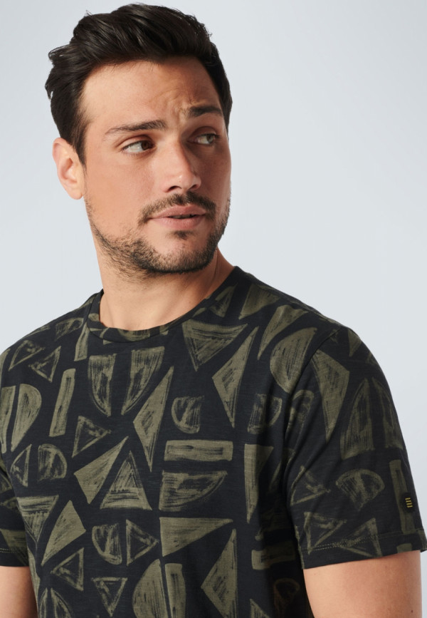 T-SHIRT ALL OVER PRINTED SLUB