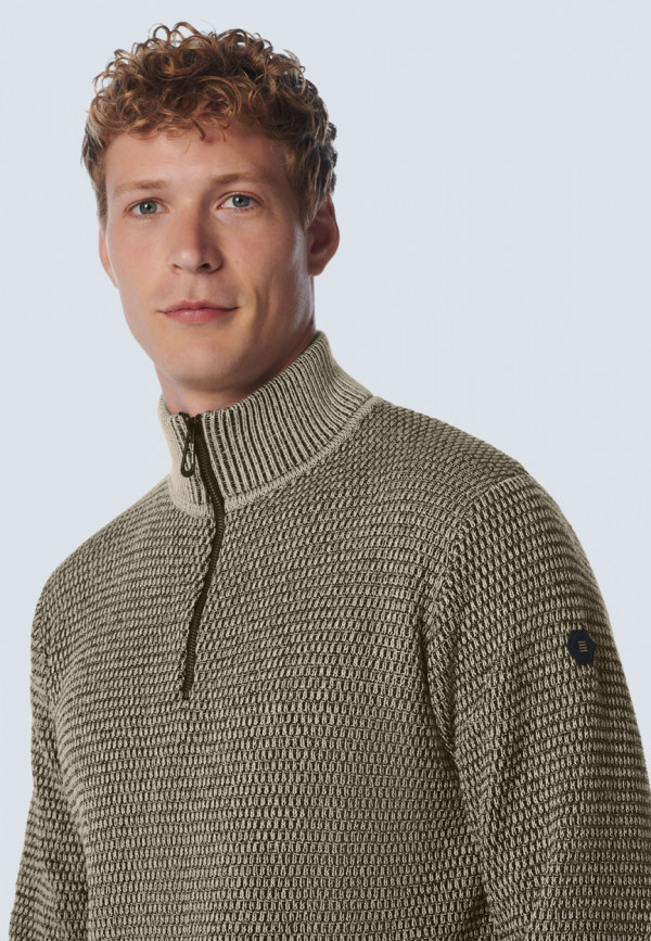 ΠΛΕΚΤΟ ΠΟΥΛΟΒΕΡ HALF-ZIP 2 COLOURED MELANGE