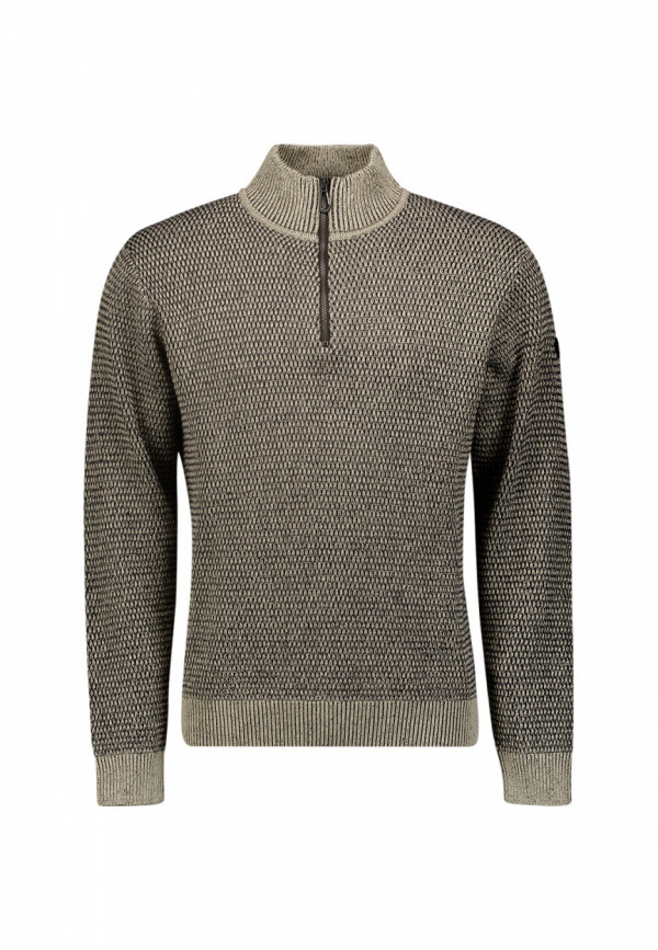 ΠΛΕΚΤΟ ΠΟΥΛΟΒΕΡ HALF-ZIP 2 COLOURED MELANGE