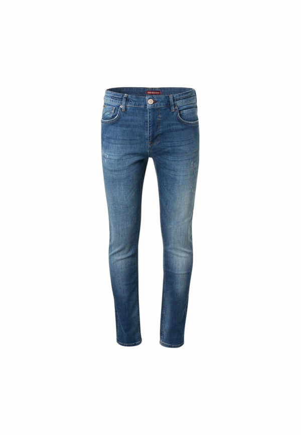 SLIM FIT STRETCH DENIM DESTROY AND REPAIR