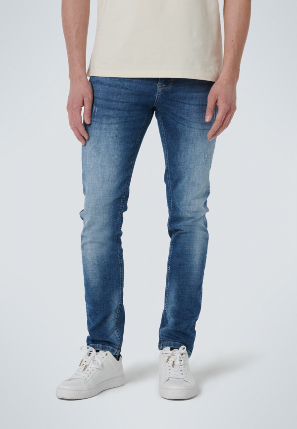 SLIM FIT STRETCH DENIM DESTROY AND REPAIR