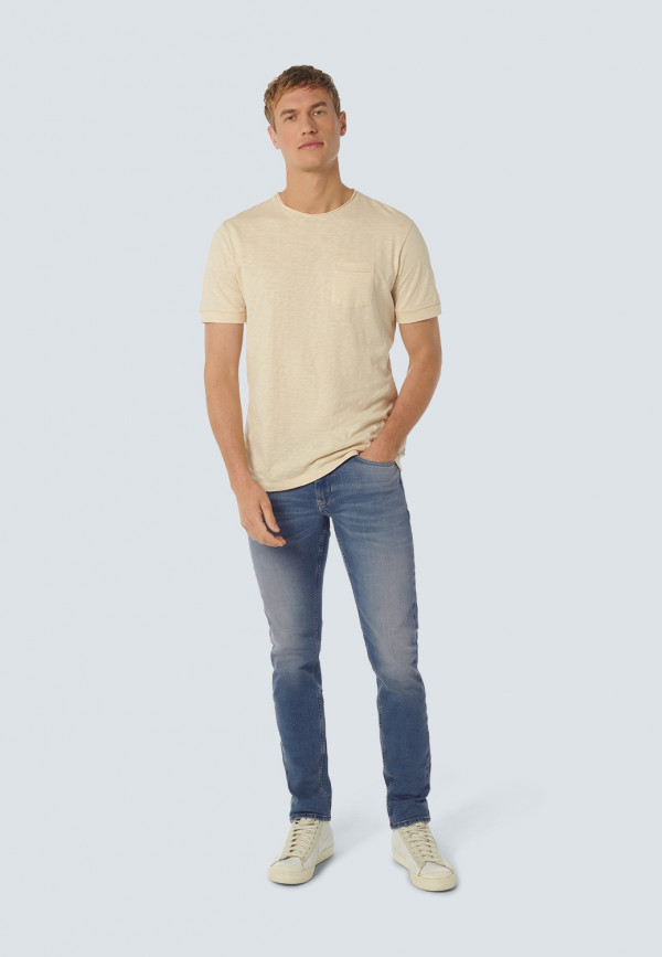 REGULAR FIT STRETCH BLEACHED BLUE DENIM RESPONSIBLE CHOICE