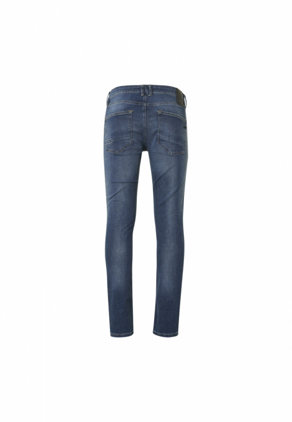 SLIM FIT STRETCH DENIM DESTROY AND REPAIR