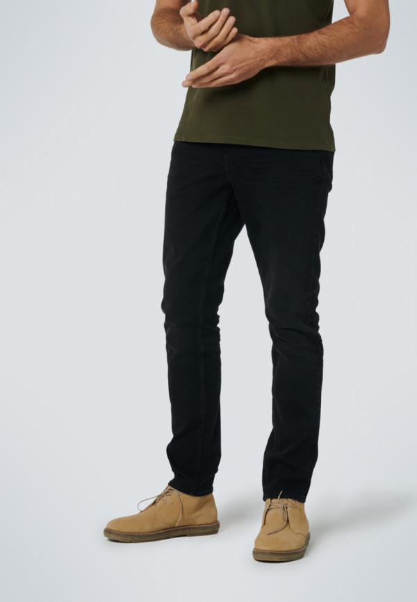 REGULAR FIT STRETCH BLACK DENIM RESPONSIBLE CHOICE