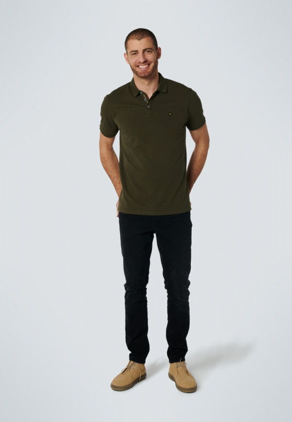 REGULAR FIT STRETCH BLACK DENIM RESPONSIBLE CHOICE