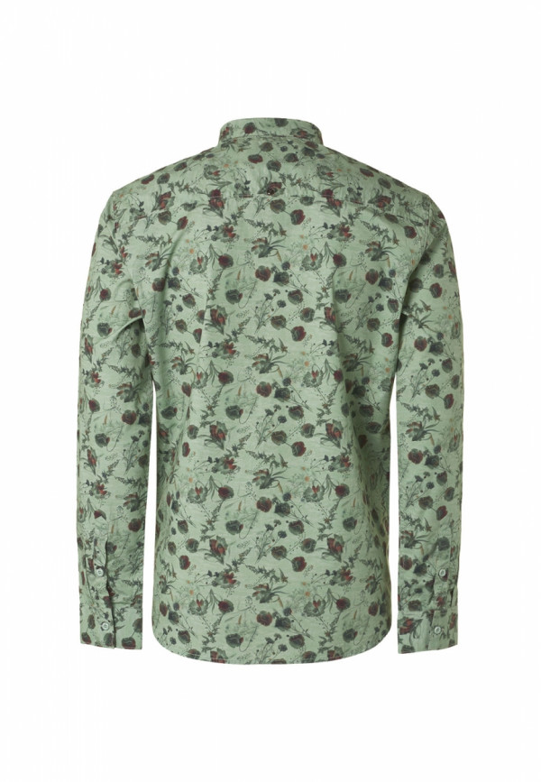 ΜΑΚΡΥΜΑΝΙΚΟ ΠΟΥΚΑΜΙΣΟ STRETCH ALL OVER PRINTED ROSES