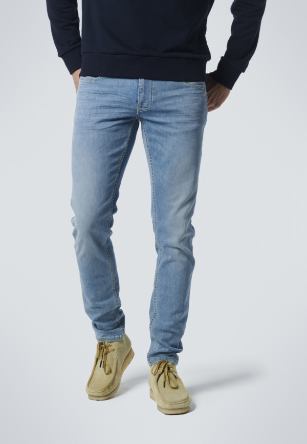 TAPERED FIT STRETCH LIGHT BLUE DENIM RESPONSIBLE CHOICE