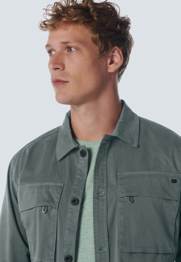 OVERSHIRT BUTTON CLOSURE TWILL STRETCH