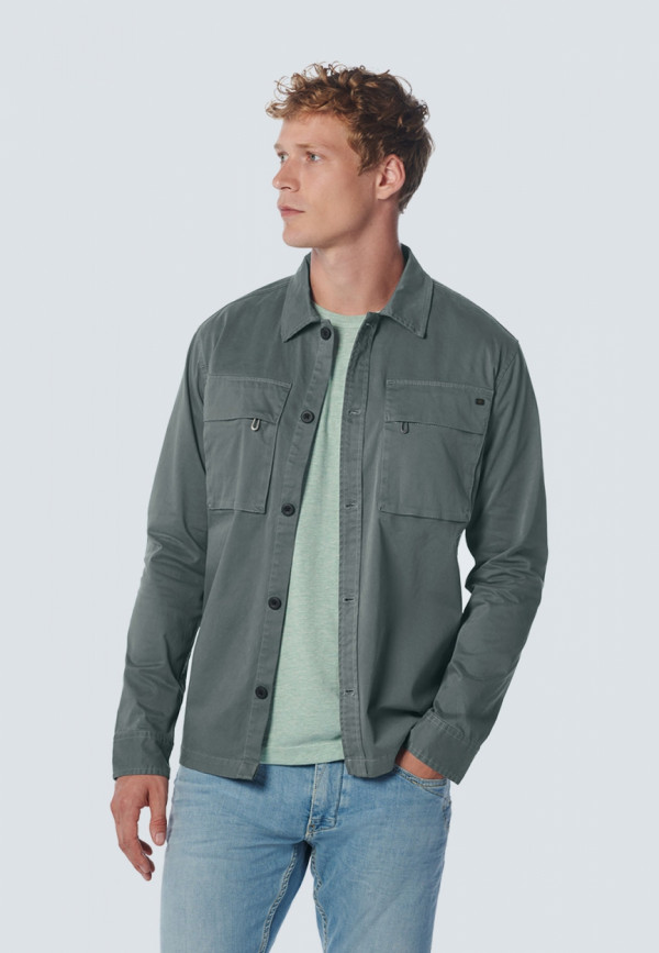 OVERSHIRT BUTTON CLOSURE TWILL STRETCH