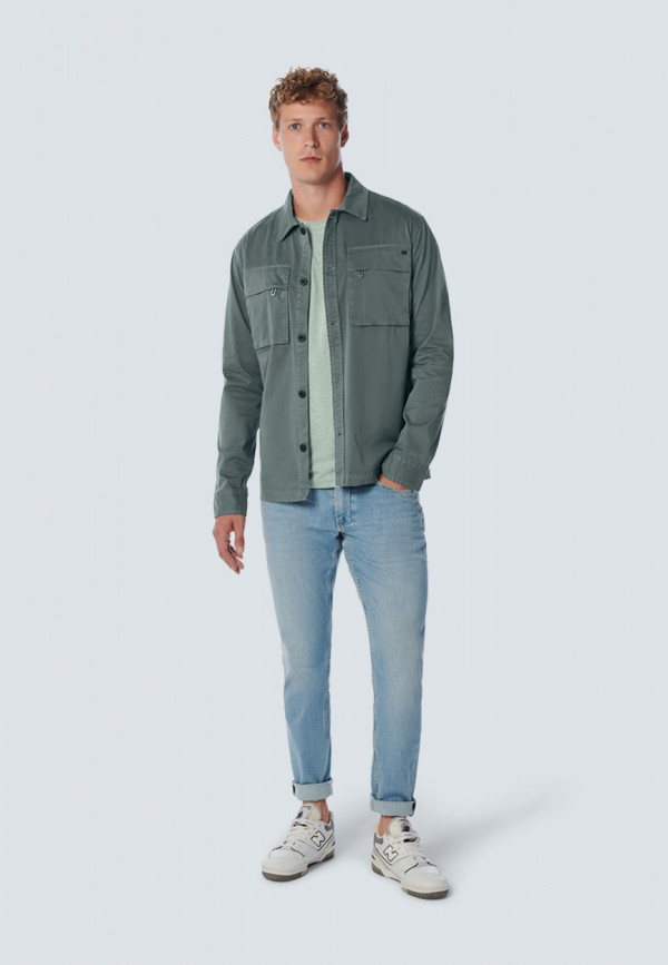 OVERSHIRT BUTTON CLOSURE TWILL STRETCH