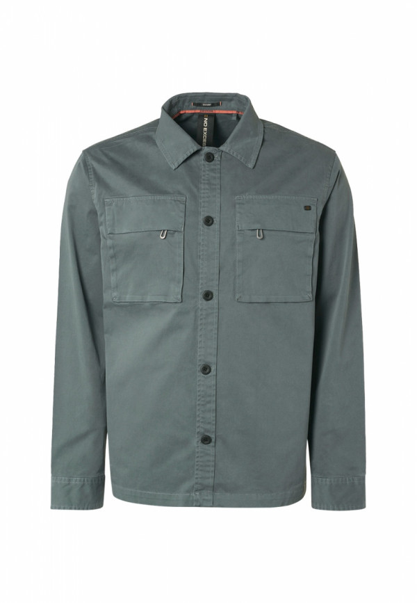 OVERSHIRT BUTTON CLOSURE TWILL STRETCH