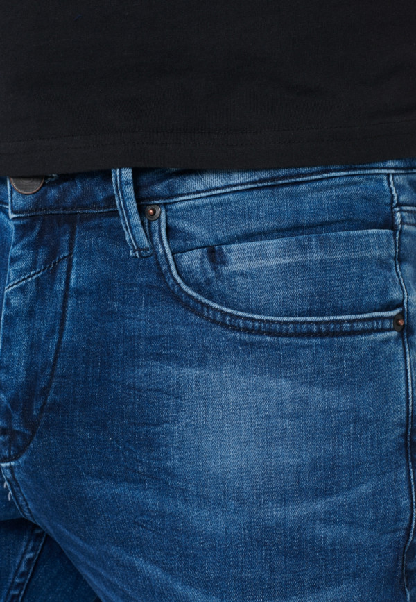REGULAR FIT STRETCH DARK BLUE DENIM RESPONSIBLE CHOICE