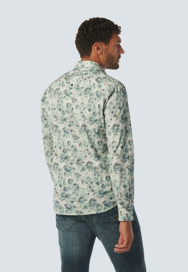 ΜΑΚΡΥΜΑΝΙΚΟ ΠΟΥΚΑΜΙΣΟ STRETCH ALL OVER PRINTED SEVILLA SPRING BLOSSOMS