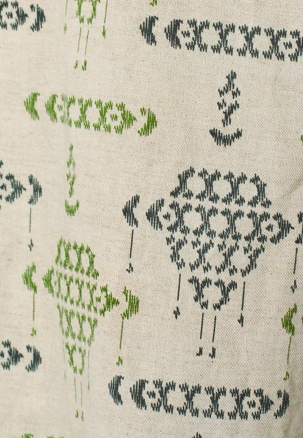 ΚΟΝΤΟΜΑΝΙΚΟ ΠΟΥΚΑΜΙΣΟ NOMAD QUILT PATTERN ΑΠΟ ΛΙΝΟ ΚΑΙ ΒΑΜΒΑΚΙ RESORT COLLAR