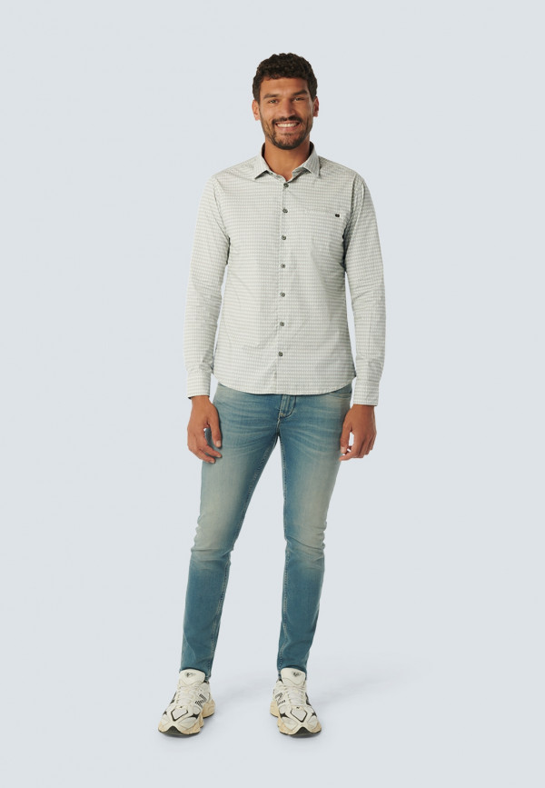ΜΑΚΡΥΜΑΝΙΚΟ ΠΟΥΚΑΜΙΣΟ STRETCH ALL OVER PRINTED