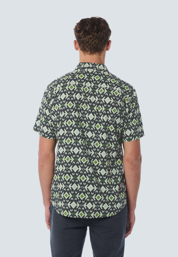 KONTOMANIKO ΠΟΥΚΑΜΙΣΟ ALL OVER PRINTED RESORT COLLAR ANDALUSIA