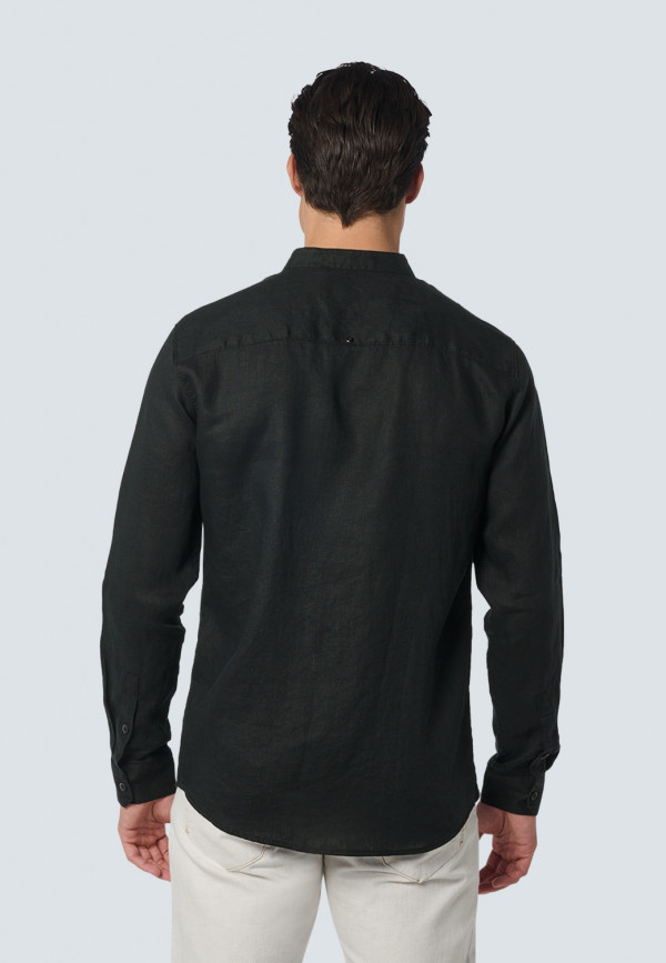 ΛΙΝΟ ΜΟΝΟΧΡΩΜΟ ΠΟΥΚΑΜΙΣΟ GRANDDAD COLLAR