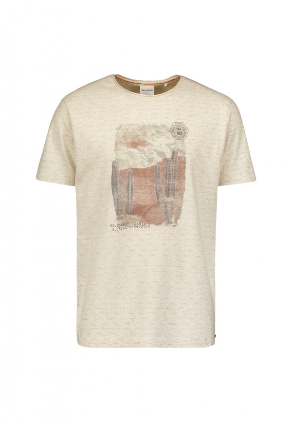 CREWNECK SLUB T-SHIRT ME ΛΙΝΟ
