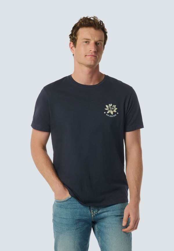 Τ-SHIRT WITH LOTUS FLOWER DESIGN ΑΠΟ ΒΑΜΒΑΚΕΡΗ ΦΛΑΜΑ