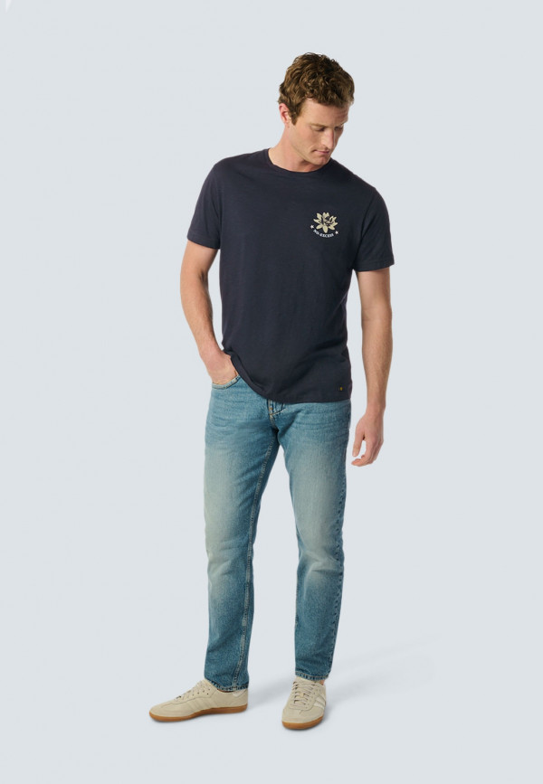 Τ-SHIRT WITH LOTUS FLOWER DESIGN ΑΠΟ ΒΑΜΒΑΚΕΡΗ ΦΛΑΜΑ