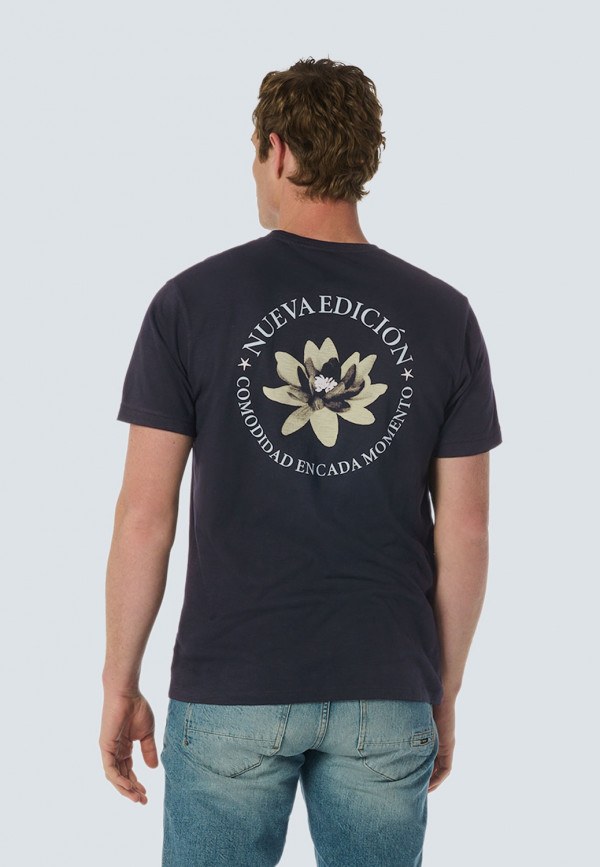 Τ-SHIRT WITH LOTUS FLOWER DESIGN ΑΠΟ ΒΑΜΒΑΚΕΡΗ ΦΛΑΜΑ