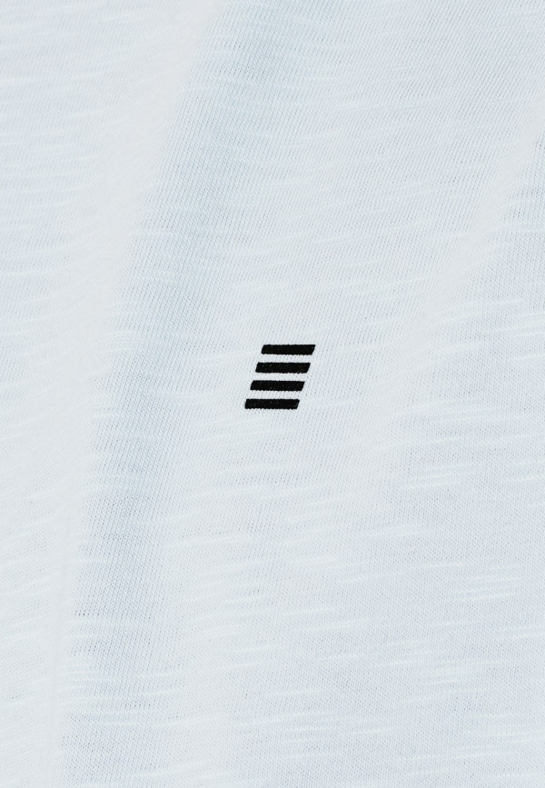 ROUND NECK SLUB T-SHIRT WITH ROLLED SLEEVE CUFFS AND SUBTLE LOGO PRINT